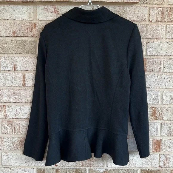 PRICE FIRM!!! St. John Caviar ruffled cardigan sweater - Picture 5 of 5